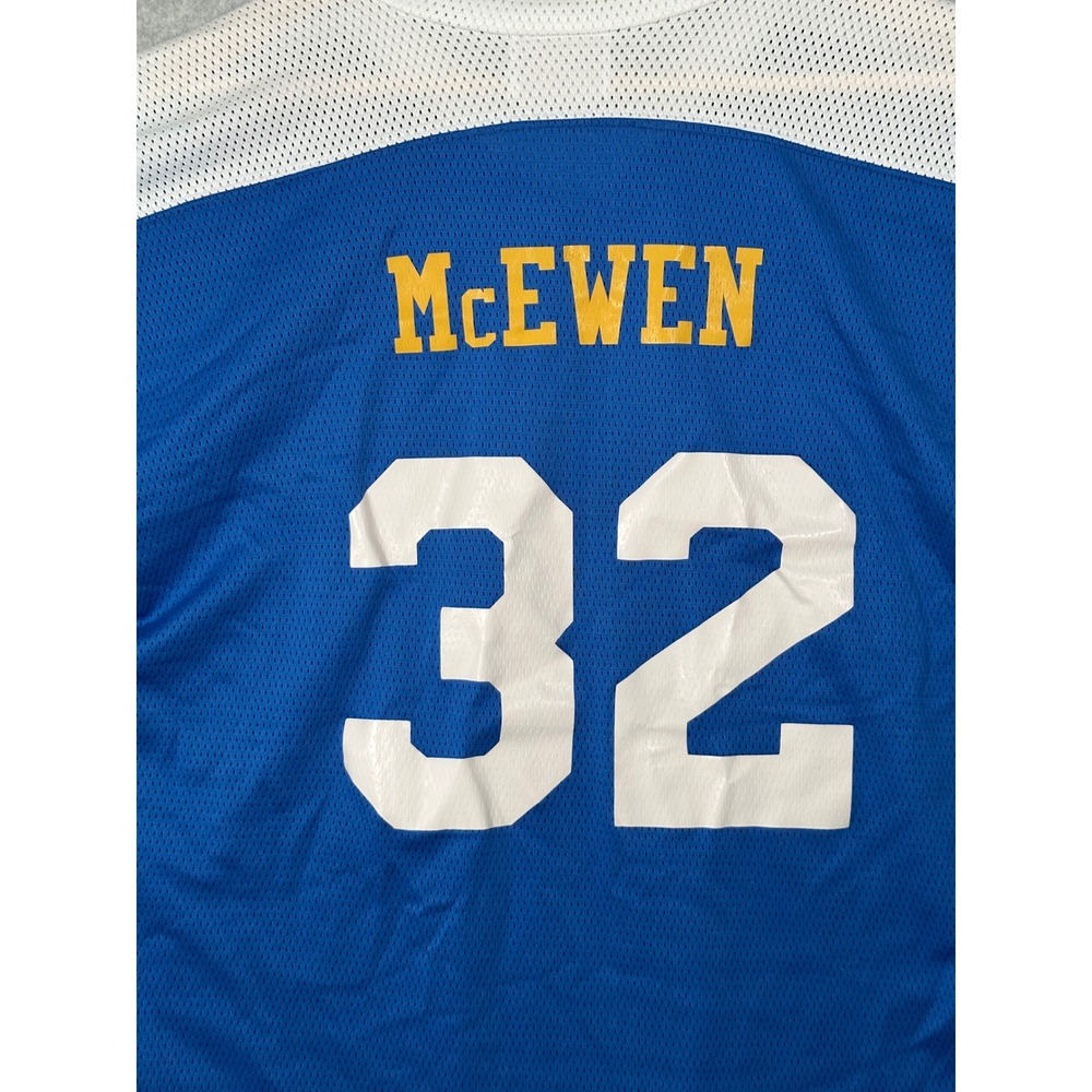 VTG 90s Teamwork Charlestown Chiefs Mesh Football Jersey 32 McEwen L Made in USA View 4